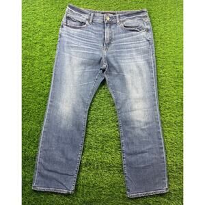 EXPRESS Jeans Men's 33x30 Blue Boot Cut Stretch Denim Soft Cotton Kingston Rocco